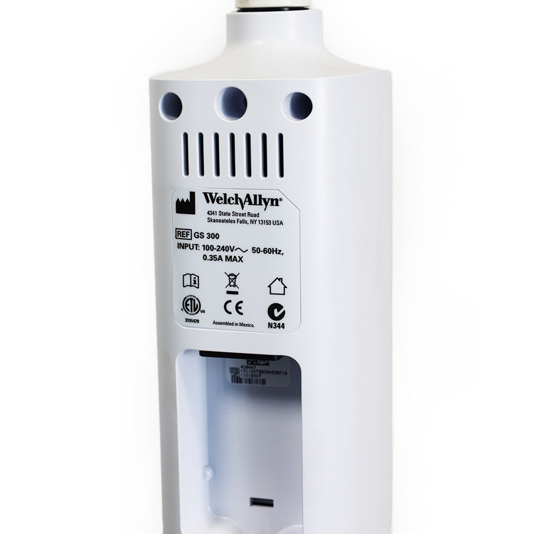 Welch Allyn GS300 General Exam Light LED Green Series Rolling White Mobile Stand