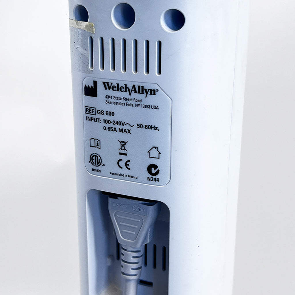 Welch Allyn GS600 Minor Procedure 3 LED Lights Green Series White Mobile Stand