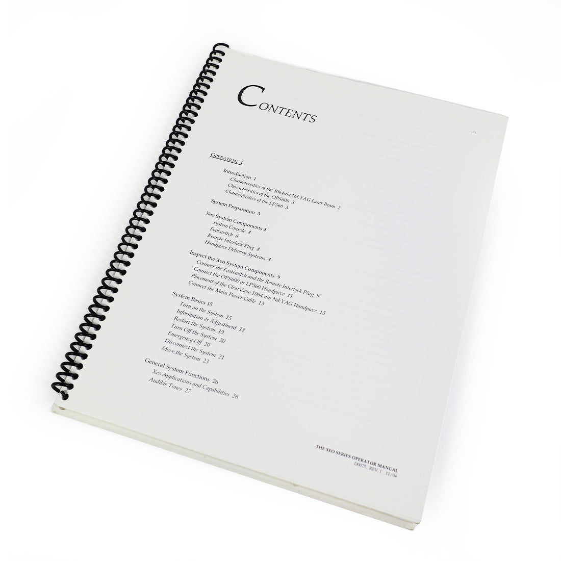 Cutera XEO Laser Operator Manual CoolGlide SA Genesis Plus User Guide Cool Glide