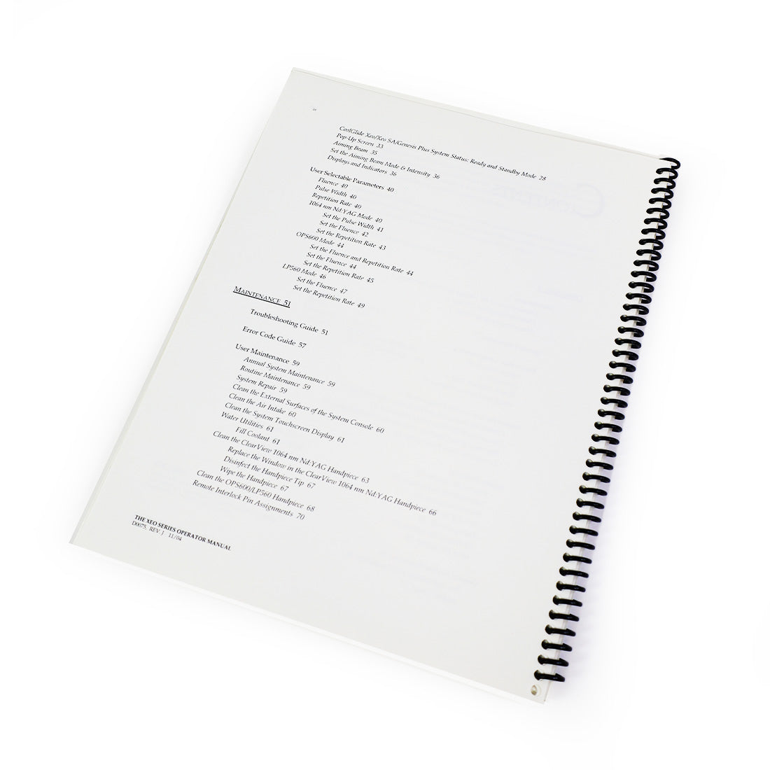 Cutera XEO Laser Operator Manual CoolGlide SA Genesis Plus User Guide Cool Glide