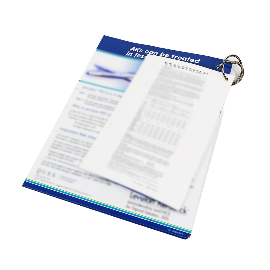 Levulan Kerastick Dusa Blu PDT Treatment WHAT TO EXPECT Brochure Marketing Sheet