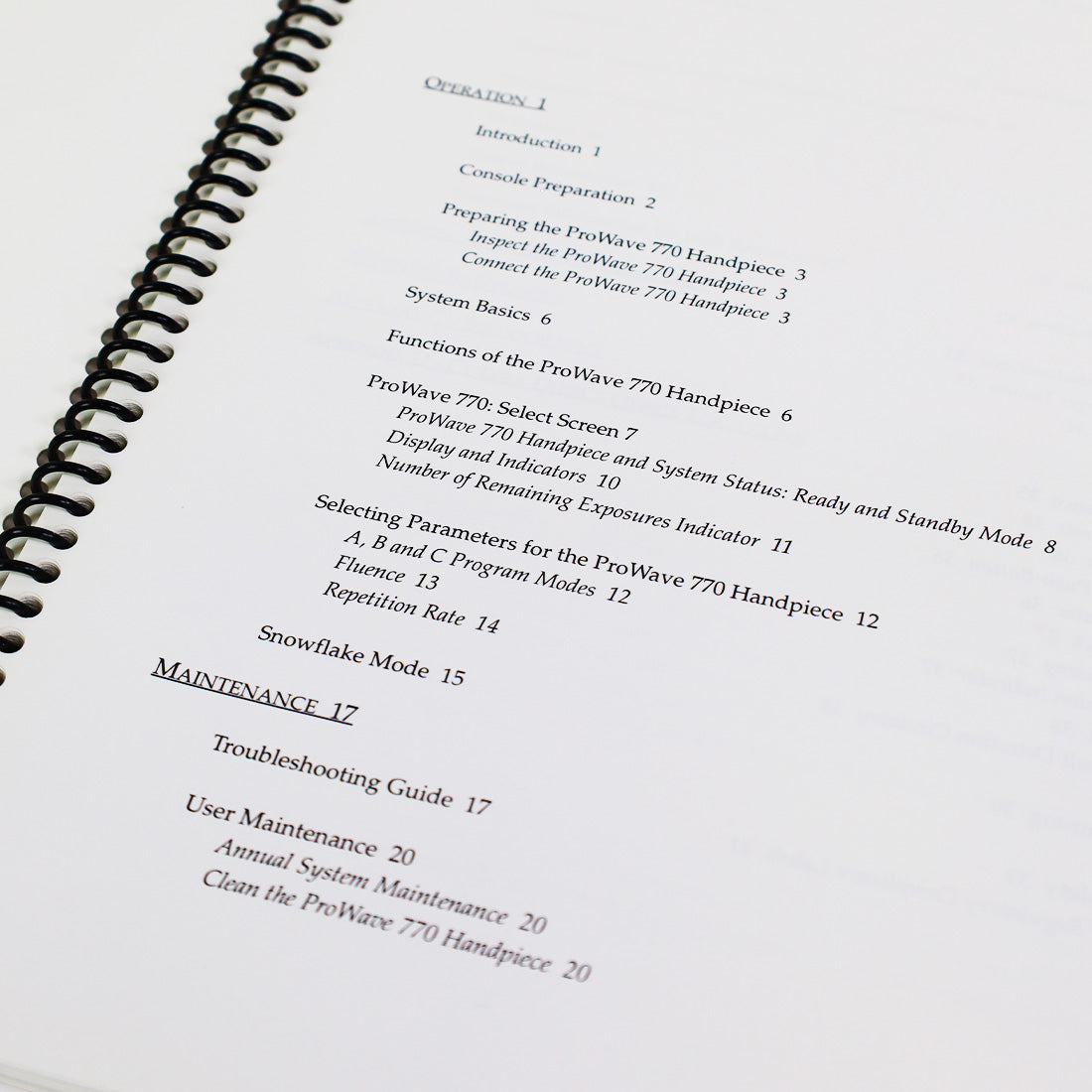 Cutera Xeo Laser ProWave 770 Handpiece Operator Manual User Operation Guide