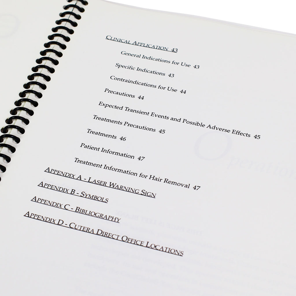 Cutera Xeo Laser ProWave 770 Handpiece Operator Manual User Operation Guide