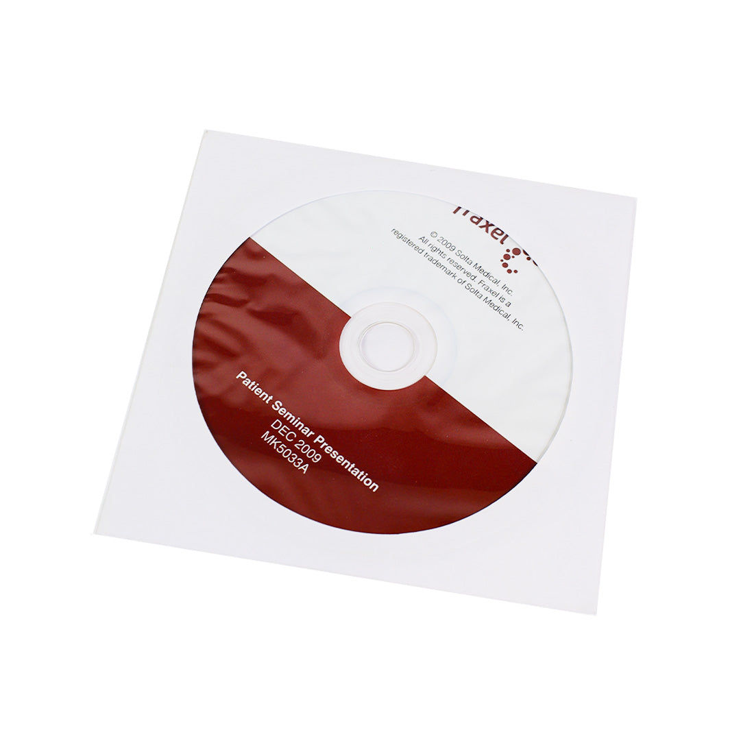 Reliant Fraxel Re:pair Re:Store Patient Seminar Presentation Treatment CD Disc