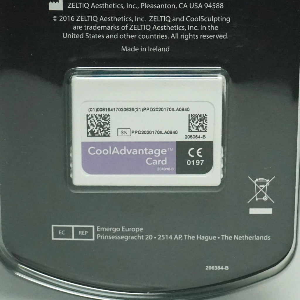 Zeltiq CoolSculpting CoolAdvantage Purple Card BRZ-CD4-160-003 204096-A x3 Cycle