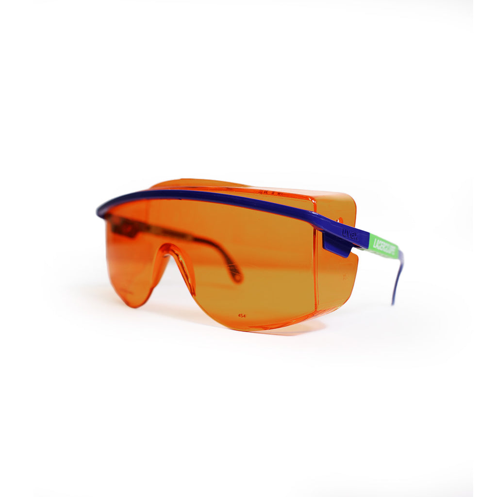 LaserScope Uvex Aura Orange Safety Glasses KTP OD5 @ 532nm Laser Eye Protection