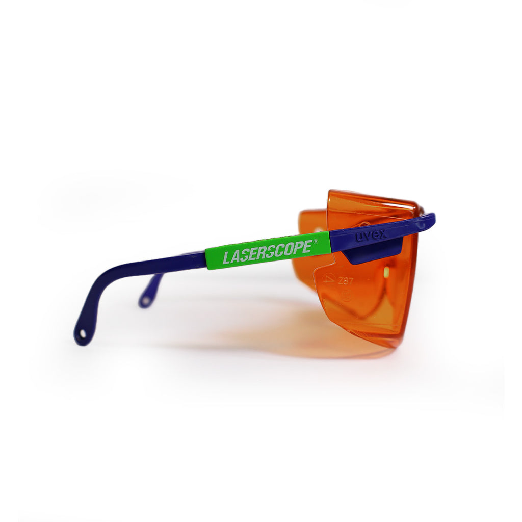 LaserScope Uvex Aura Orange Safety Glasses KTP OD5 @ 532nm Laser Eye Protection