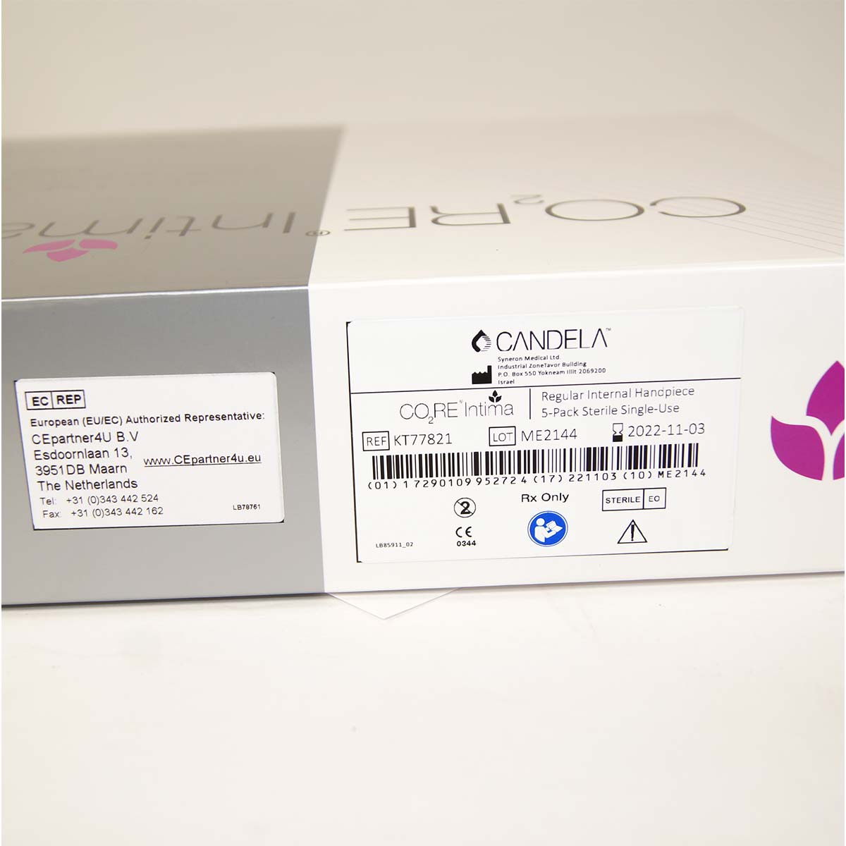 Syneron Candela CO2RE Intima Reg Internal Handpiece Disposable KT77821 5pk Exp22