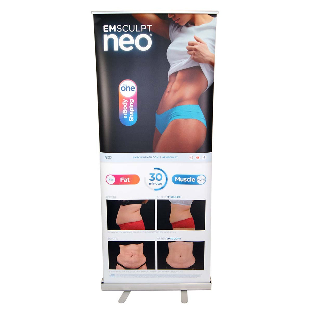 BTL EMSculpt NEO 'The One in Body Shaping' Marketing Display Banner 34in x 82in