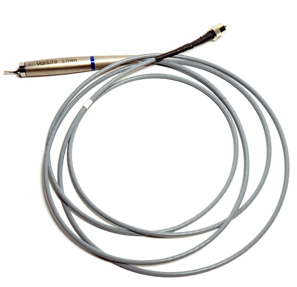 Iridex Varilite 0.7mm Spot Handpiece Fiber Needs Polishing Silver Cable PARTS