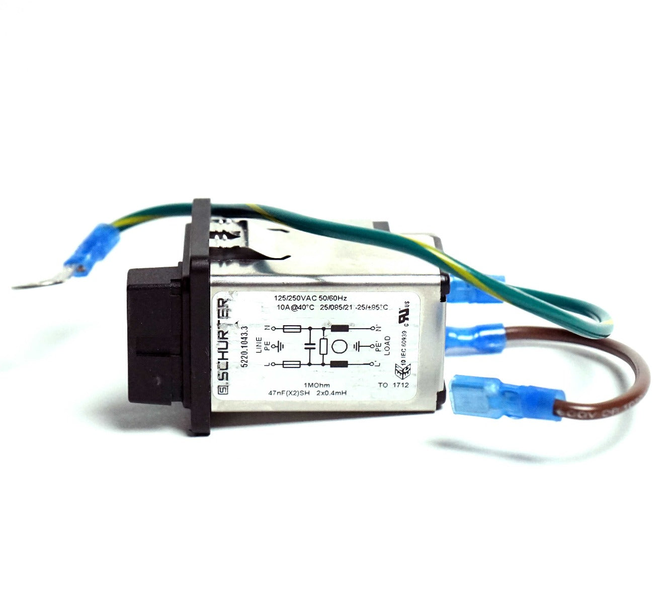 Schurter Electrical A/C Power Entry Module 10 Amp Filter 5220.1043.3 Laser PARTS