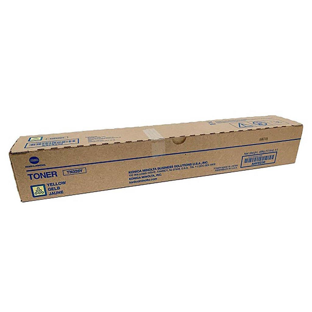 Konica Minolta TN328Y YELLOW Toner Cartridge 28,000 Page Yield AAV8230 NEW
