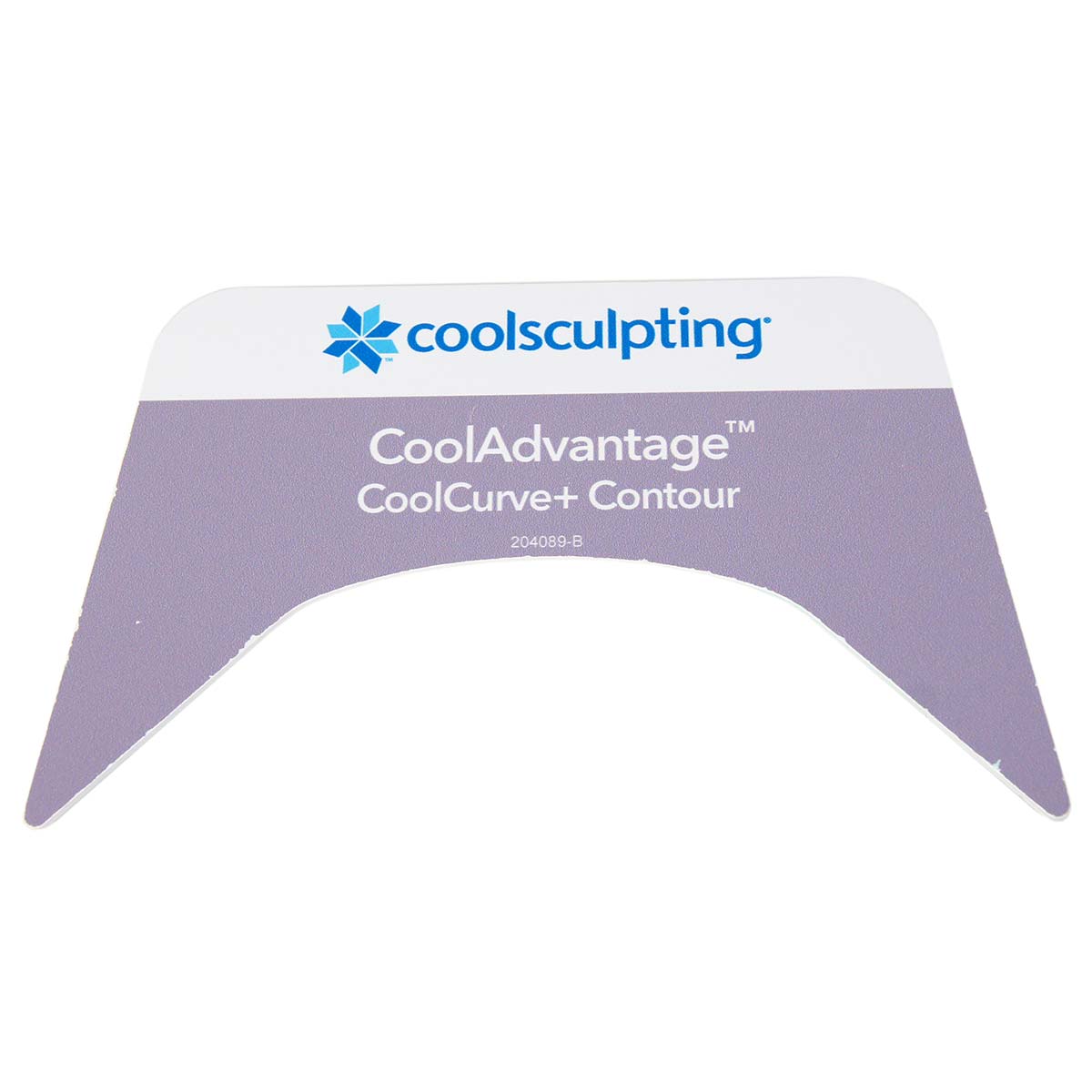 Zeltiq CoolSculpting CoolAdvantage CoolCurve+ Contour Template Card 204089-B