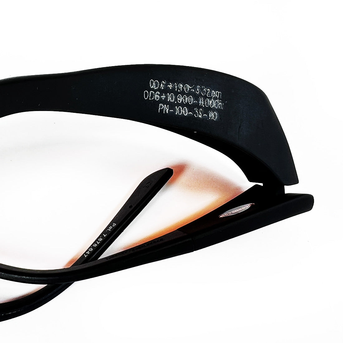 Laser Safety Protective Eyewear Orange OD 6+ @190-532 nm 10000-11000 100-35-110