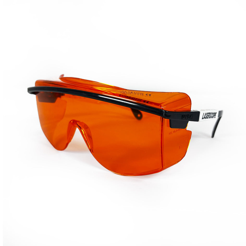 LaserScope Uvex DioLite Orange OD5 @ 532nm Safety Glasses Laser Operator Eyewear