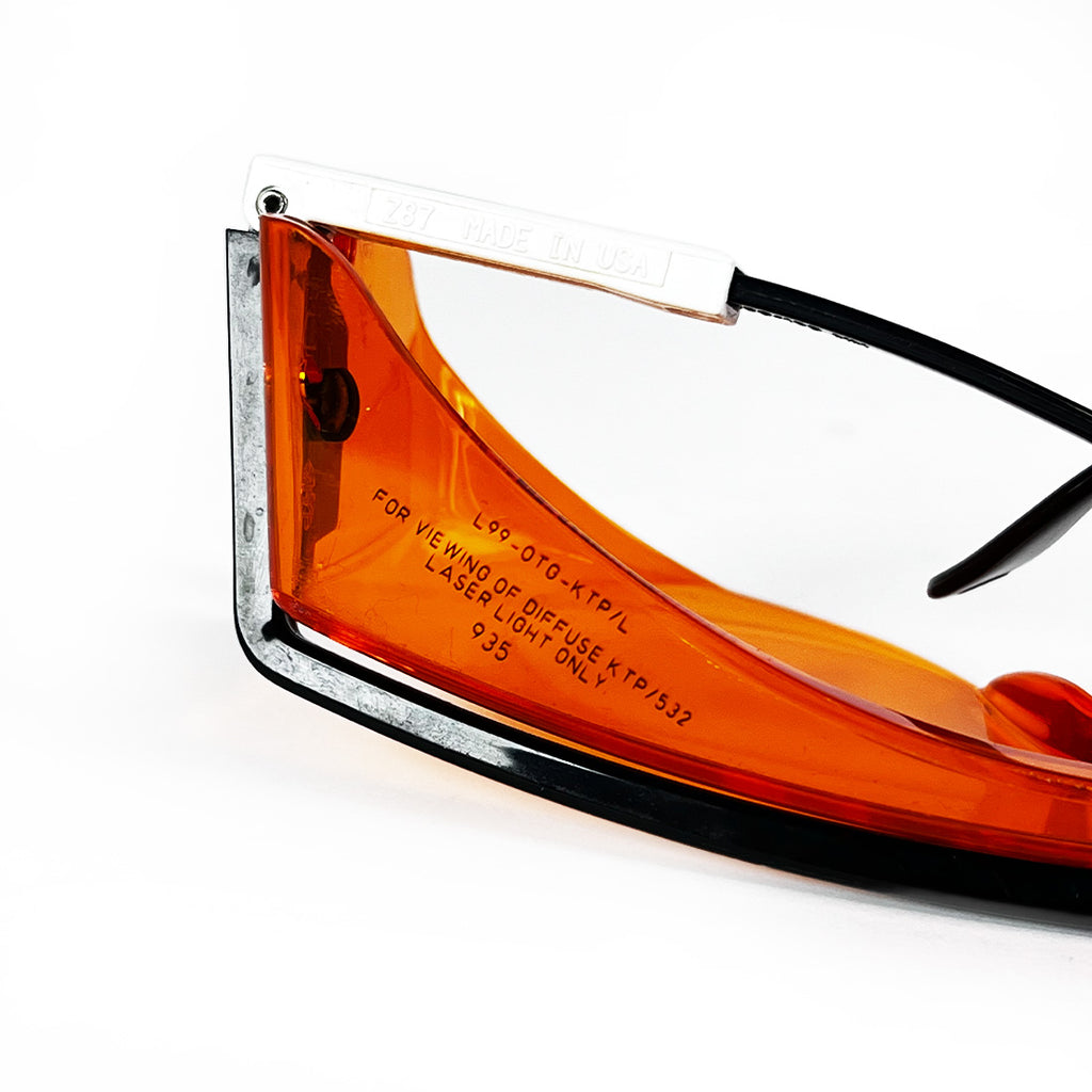 LaserScope Uvex DioLite Orange OD5 @ 532nm Safety Glasses Laser Operator Eyewear