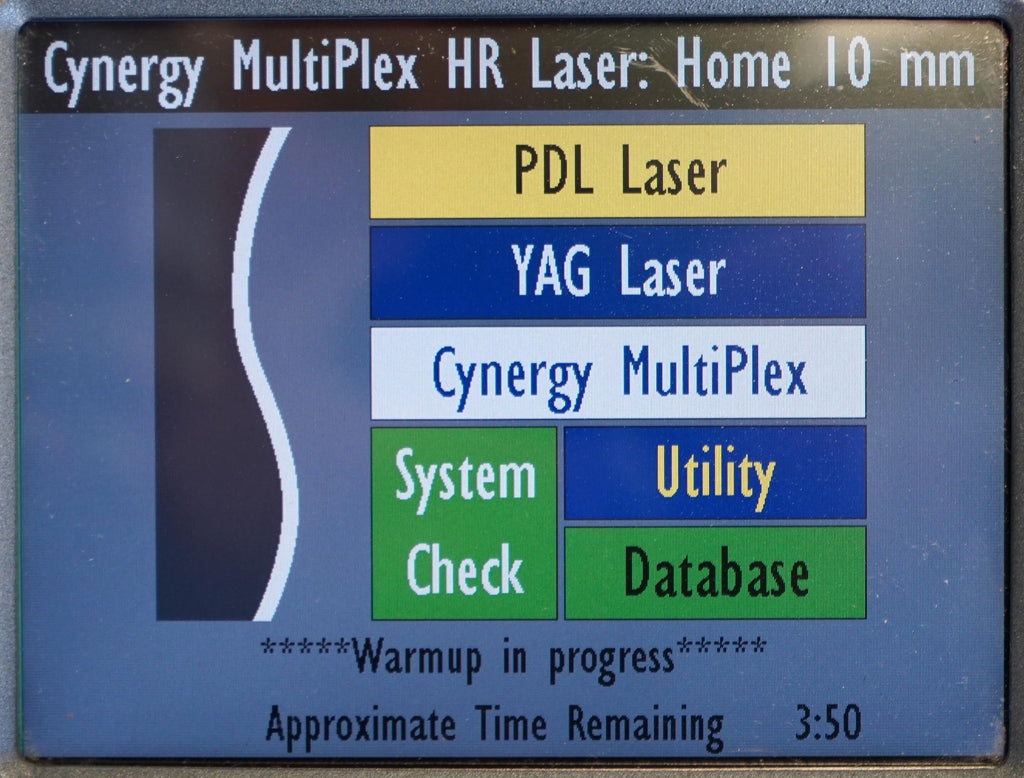 2008 Cynosure Cynergy MPX Laser Nd YAG 585 1064 nm Pulsed Dye Vascular Lesions