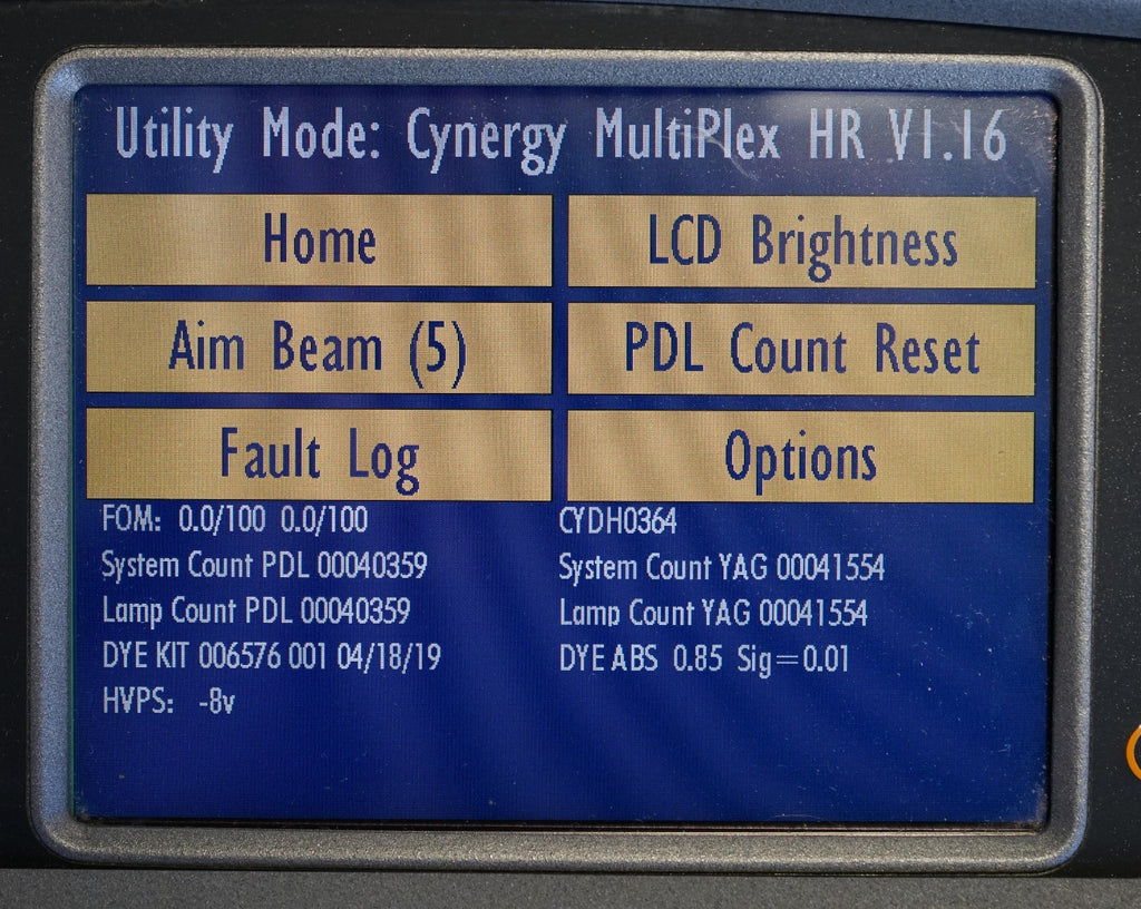 2008 Cynosure Cynergy MPX Laser Nd YAG 585 1064 nm Pulsed Dye Vascular Lesions