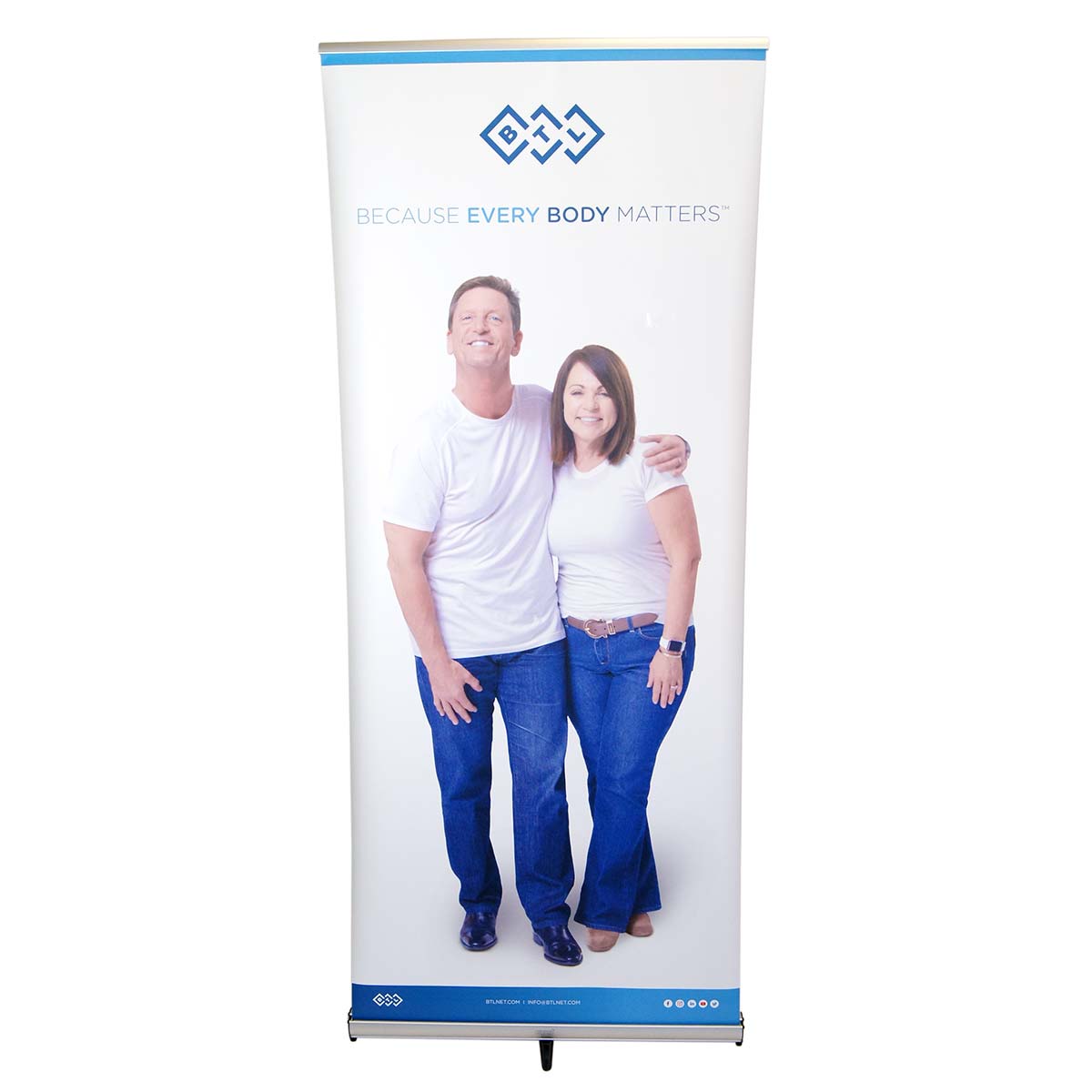 BTL 'Because Every Body Matter' Couple Office Marketing Display Banner 34 x 81in