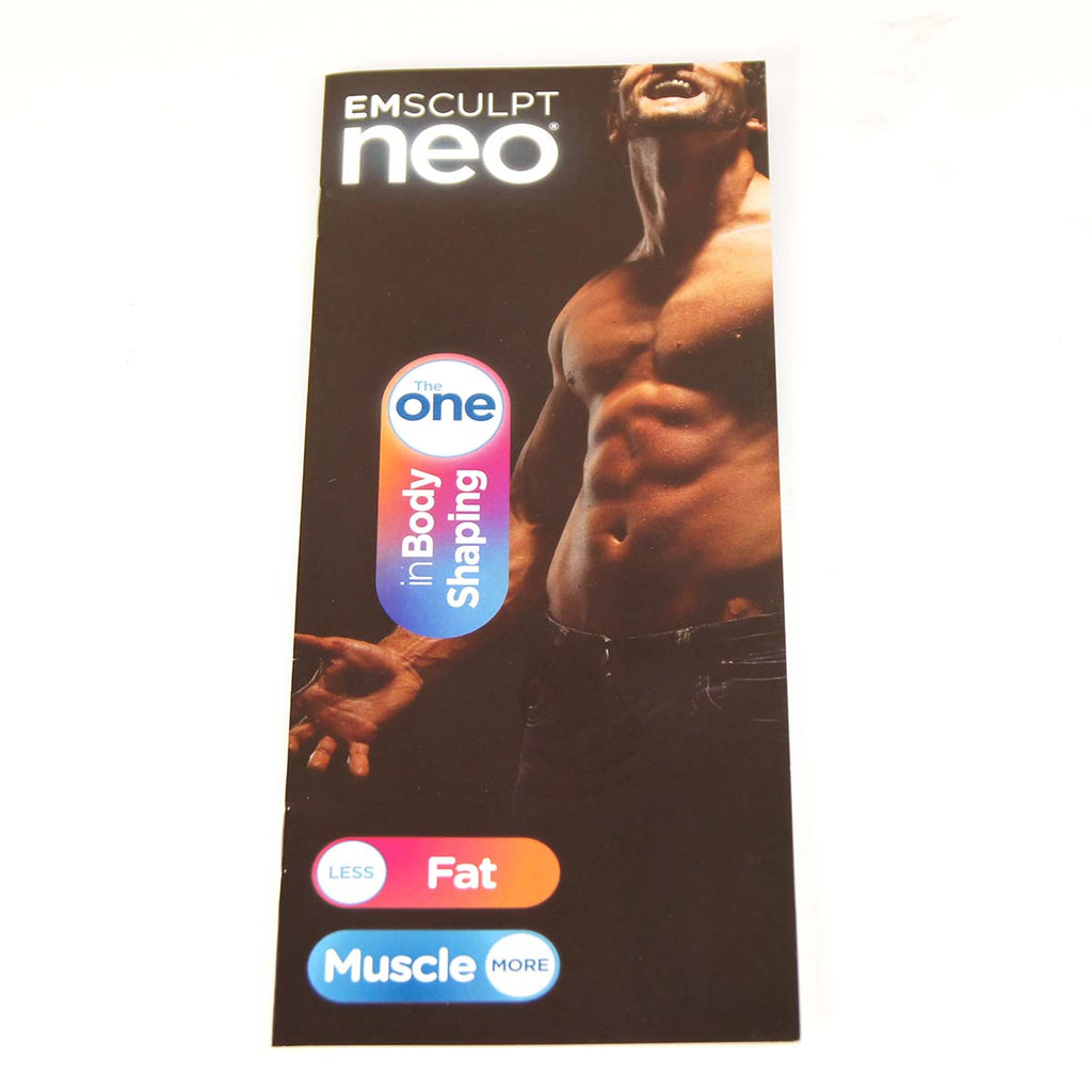 BTL EMSculpt NEO The One in Body Shaping Guy Pamphlets Marketing - 100 pack