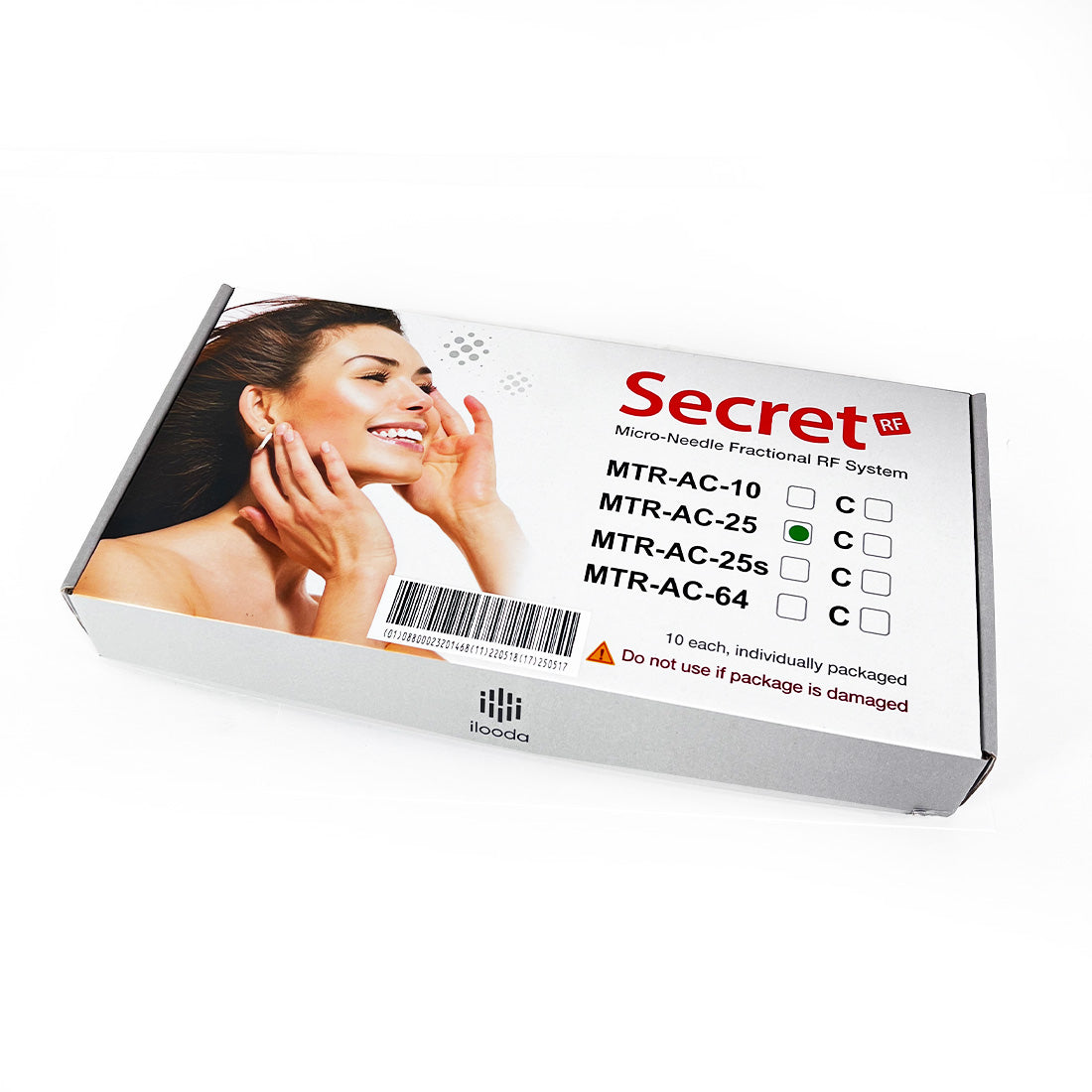 ilooda SecretRF MicroNeedle Fractional Tips 25-Pin MTR-AC-25 Non Insulated x10