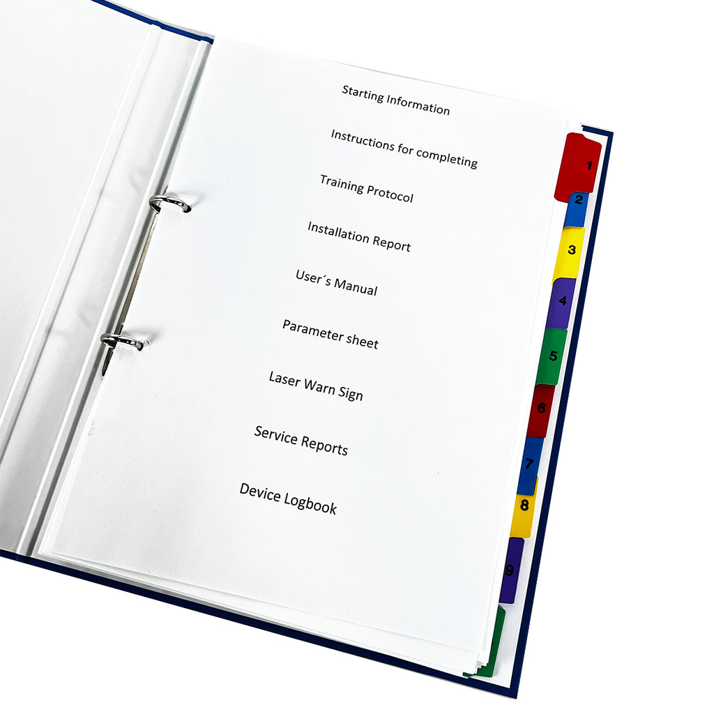 Asclepion QuadroStarPro Laser Operators Manual User Guide Settings Parameters