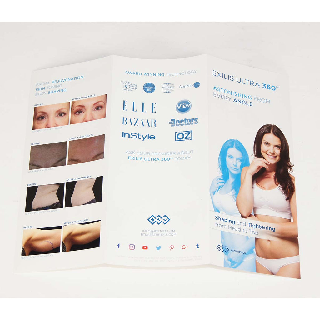 BTL Exilis Ultra 360 Astonishing From Every Angle Marketing Info Pamphlet 49pk