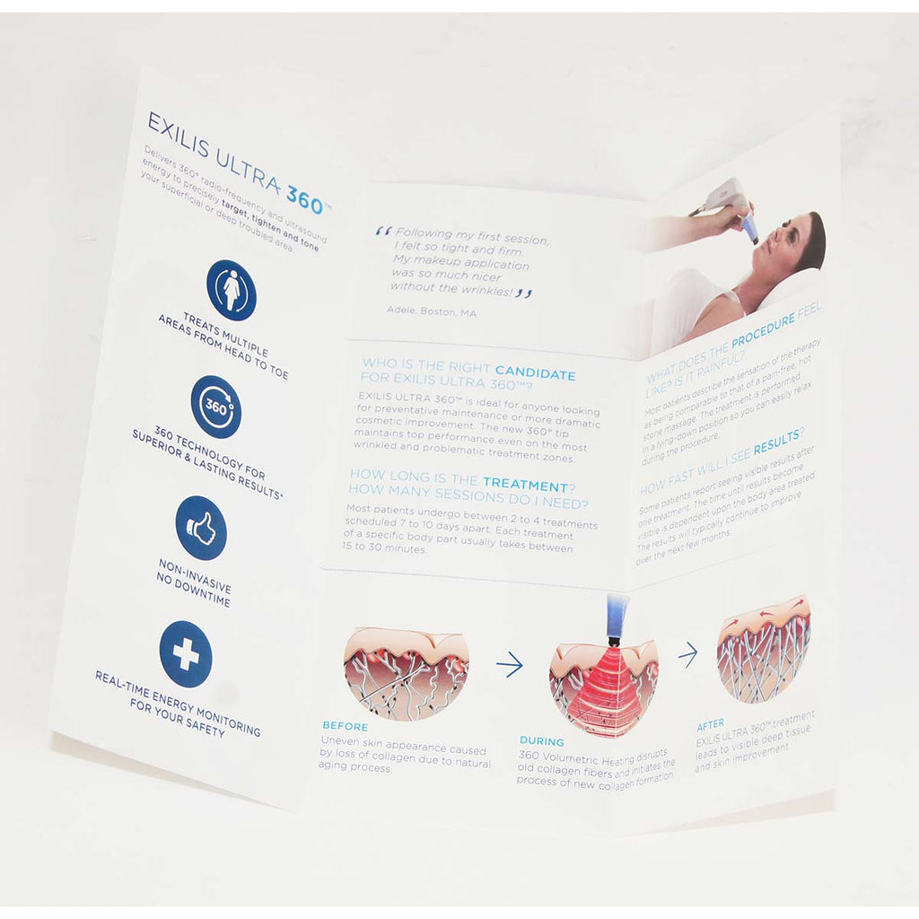 BTL Exilis Ultra 360 Astonishing From Every Angle Marketing Info Pamphlet 49pk
