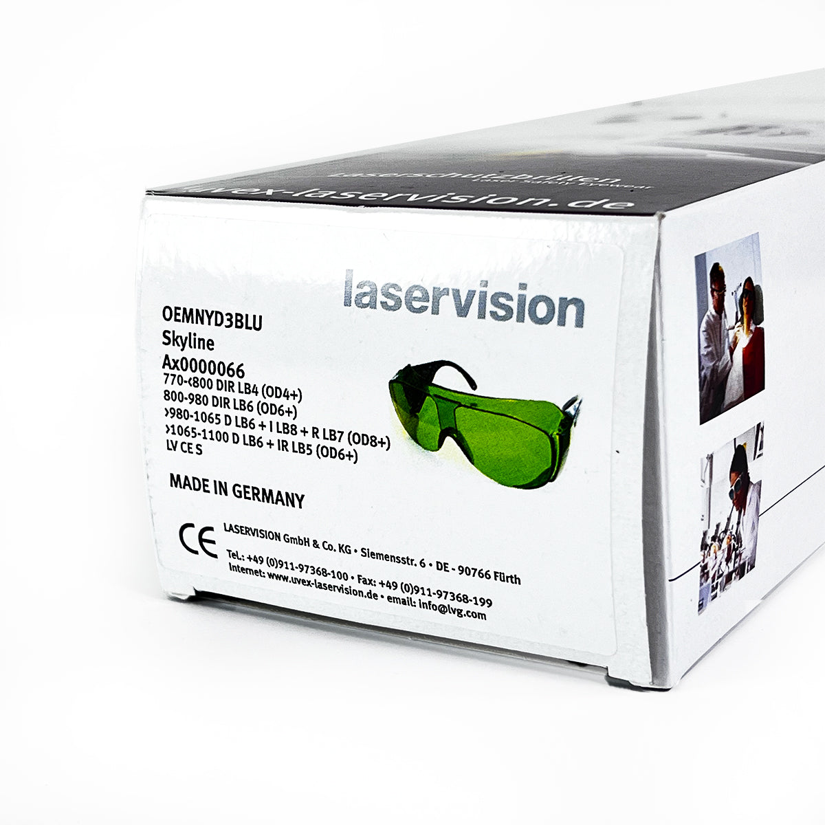 Laservision Green Laser Safety Eyewear Protective Glasses OEMNYD3BLU AX0000066