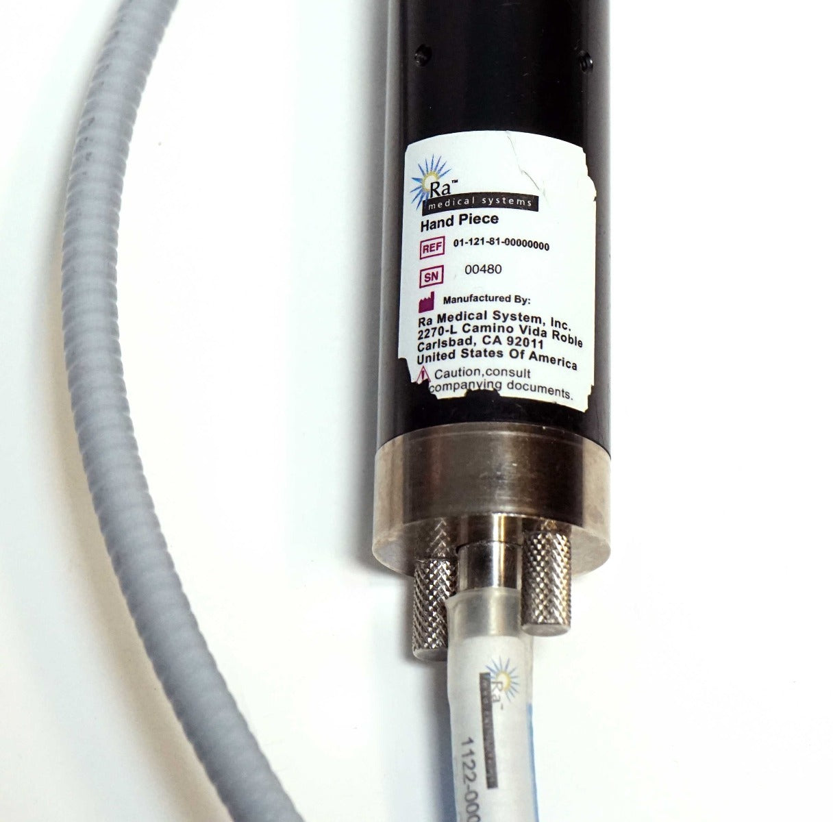 Ra Medical System Pharos Excimer EX-308 Fiber Optic Handpiece 1122-0001-01 PARTS