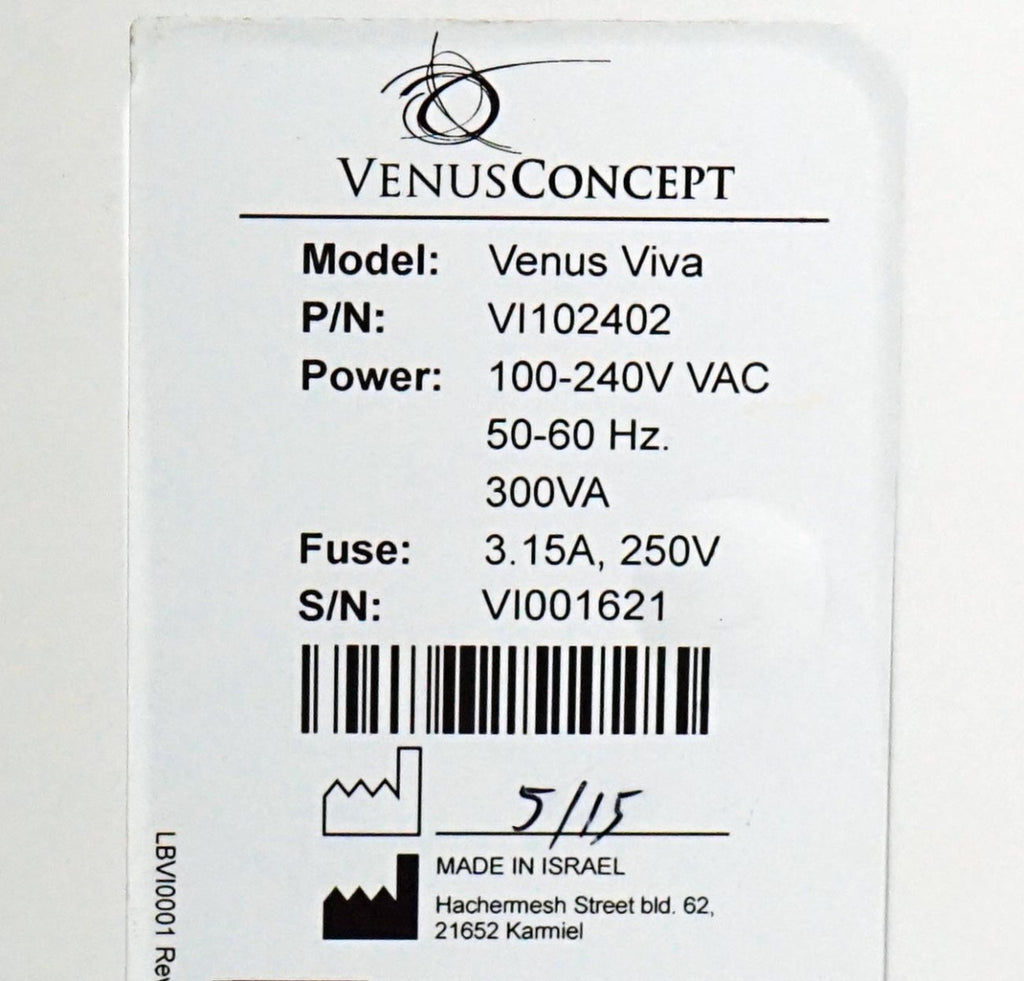 Venus Concepts Viva Fractional RF Skin Resurfacing Scars Wrinkles VenusConcept