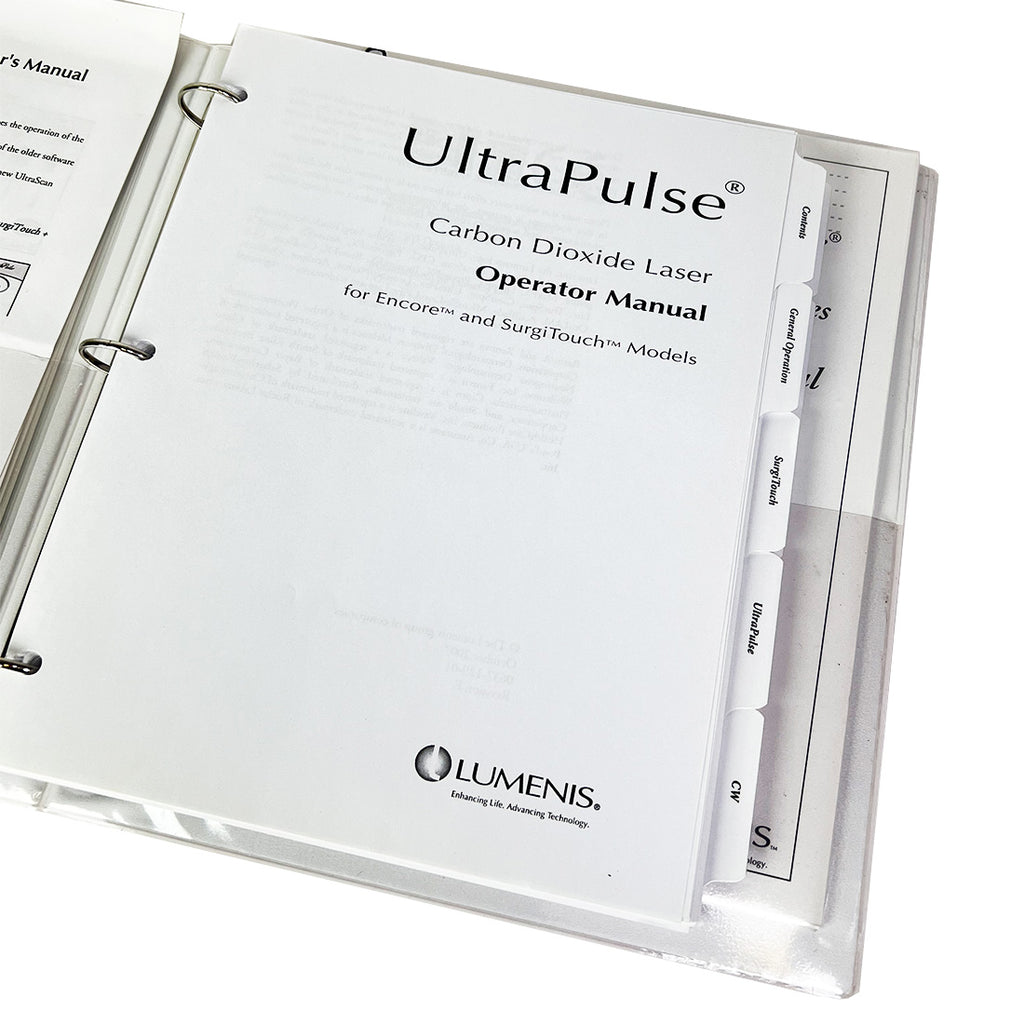 Lumenis UltraPulse Laser Operator Manual Encore SurgiTouch User Guide CO2 C02