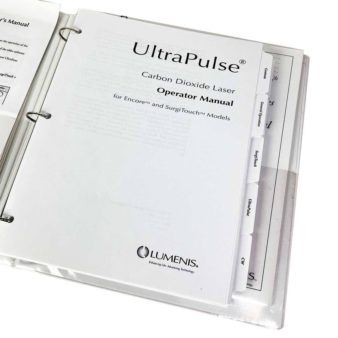 Lumenis UltraPulse Laser Operator Manual Encore SurgiTouch User Guide CO2 C02
