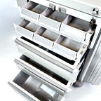 Medical Mobile Storage Crash Rolling PVC Cart Multi-Purpose Clinical w/Drawers