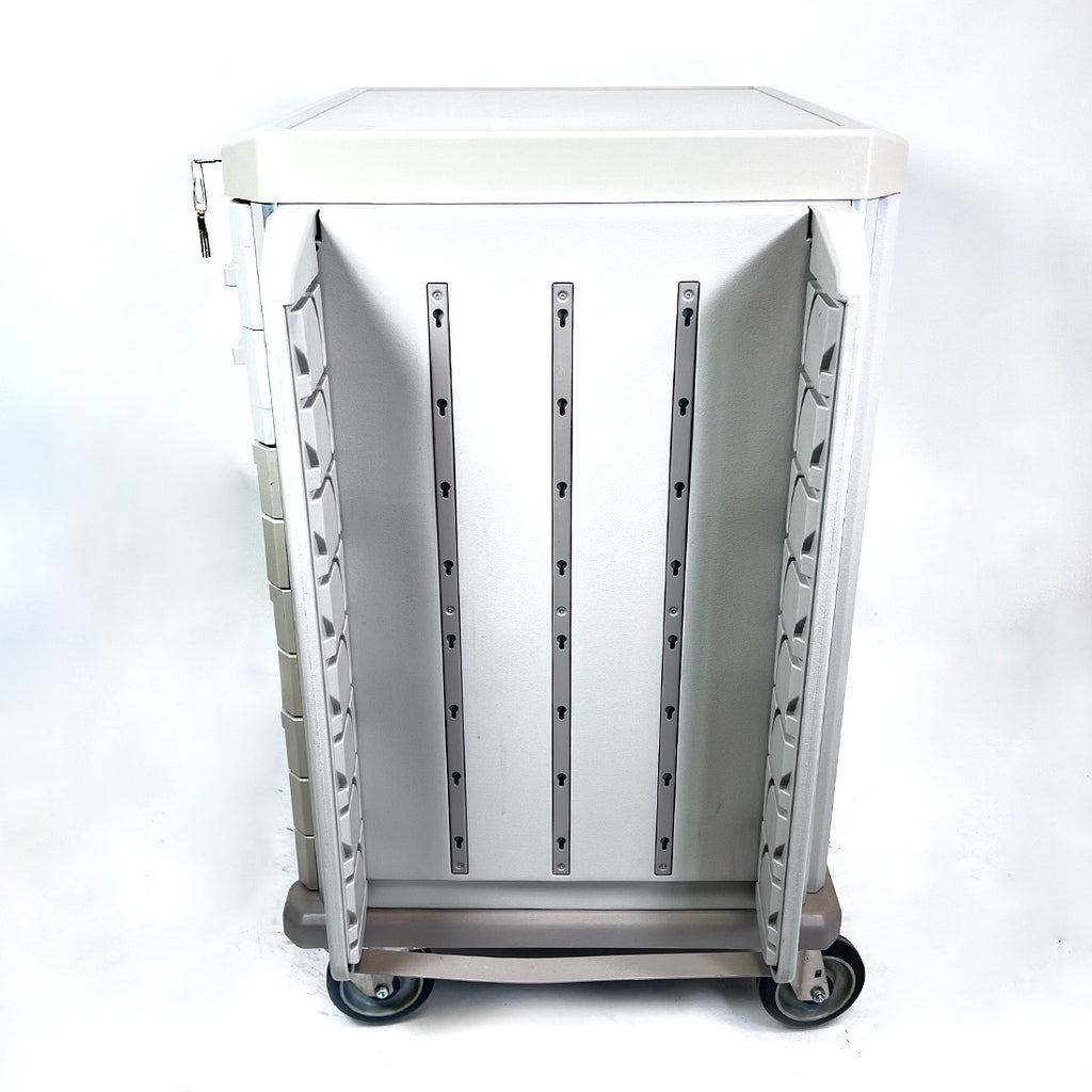 Medical Mobile Storage Crash Rolling PVC Cart Multi-Purpose Clinical w/Drawers