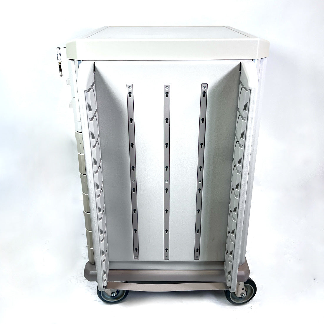 Medical Mobile Storage Crash Rolling PVC Cart Multi-Purpose Clinical w/Drawers