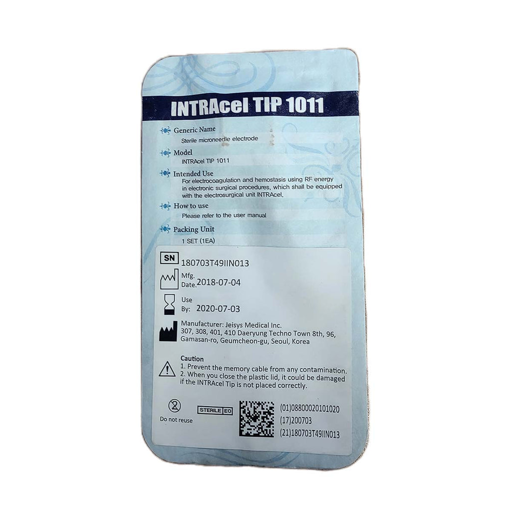 JEISYS INTRAcel PRO Microneedle Tip 1011 Electrode RadioFrequency RF Exp 2020