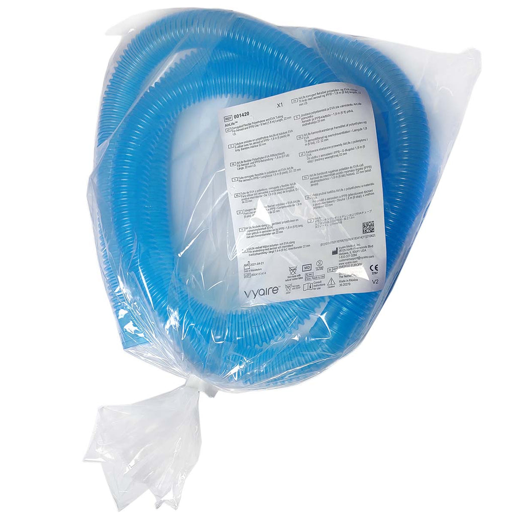 Vyaire AirLife 6-foot Corrugated Flexible Poly/EVA Aerosol & IPPB Tubing 7-Pack