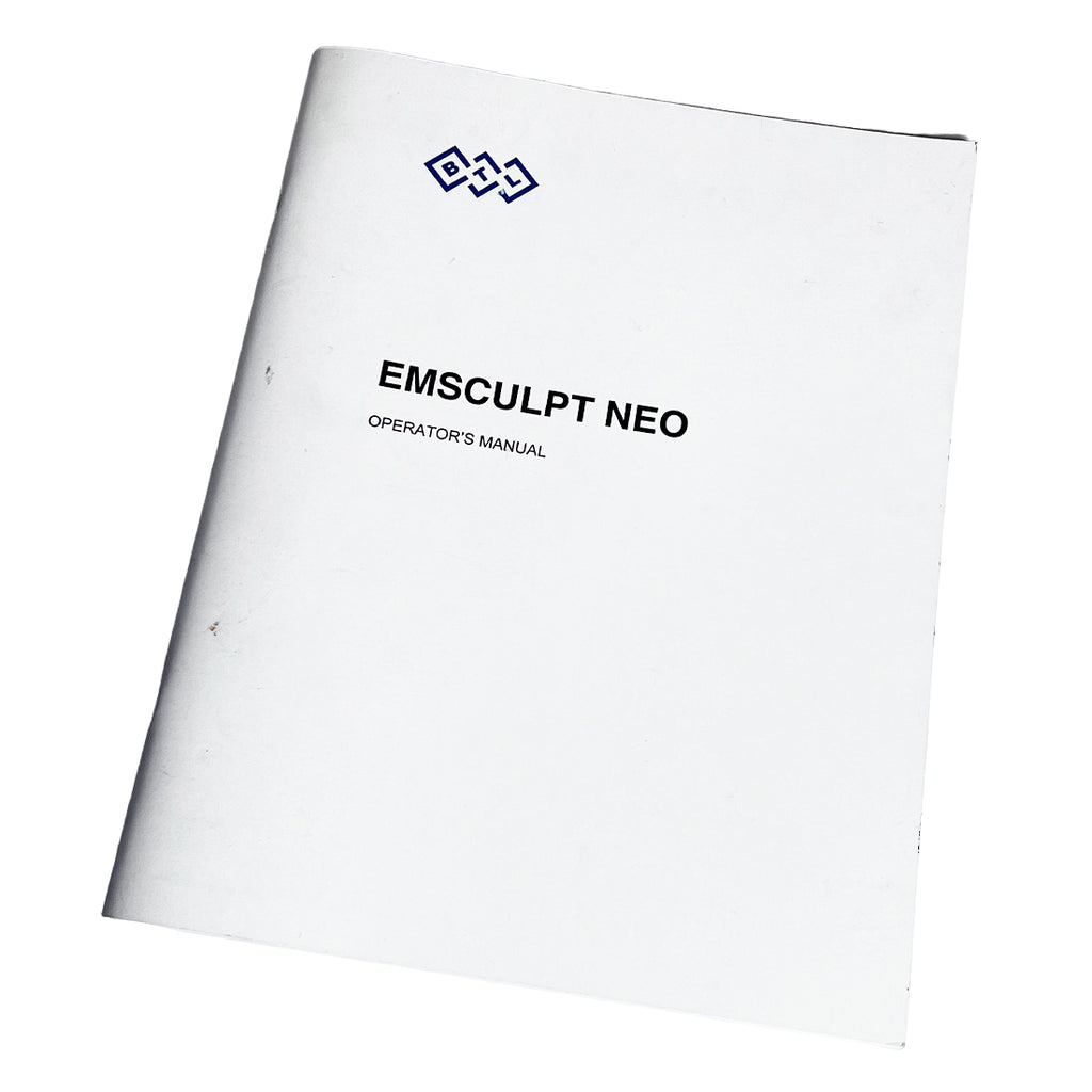 BTL Emsculpt NEO Operator Manual Operation User Guidelines Therapy Parameters