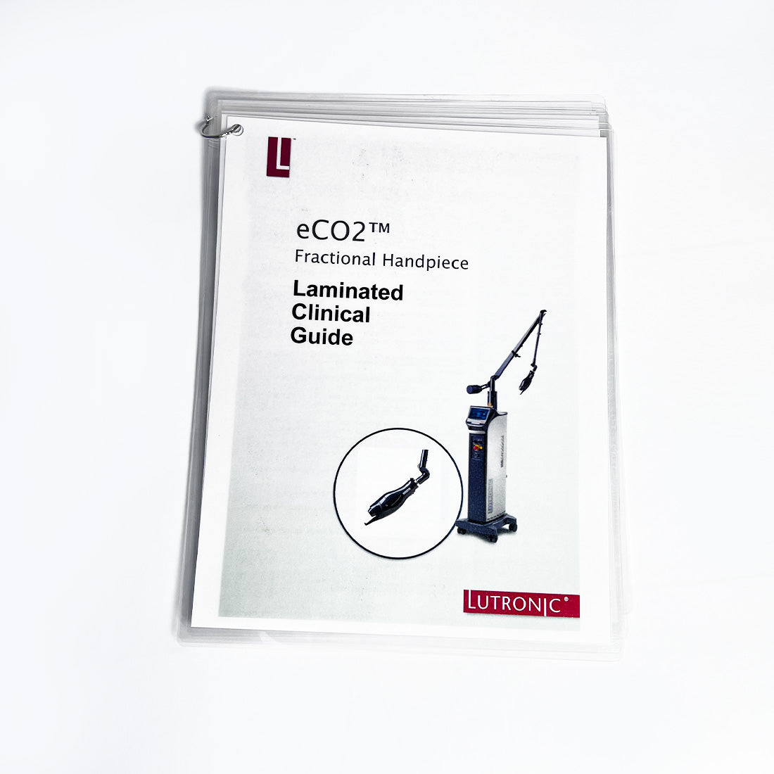 Lutronic eCO2™ Plus Surgical Handpieces Laminated Clinical Guide User Operator
