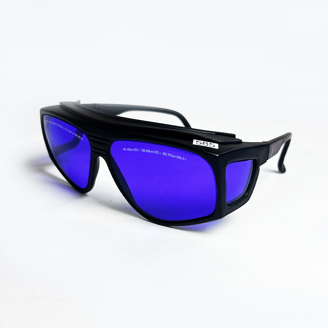 Laser Operator Safety Glasses Purple Tint 190-400nm OD5+ 585-595nm OD6.5+