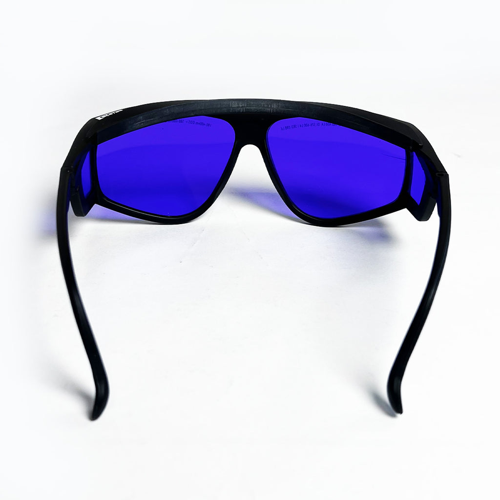 Laser Operator Safety Glasses Purple Tint 190-400nm OD5+ 585-595nm OD6.5+
