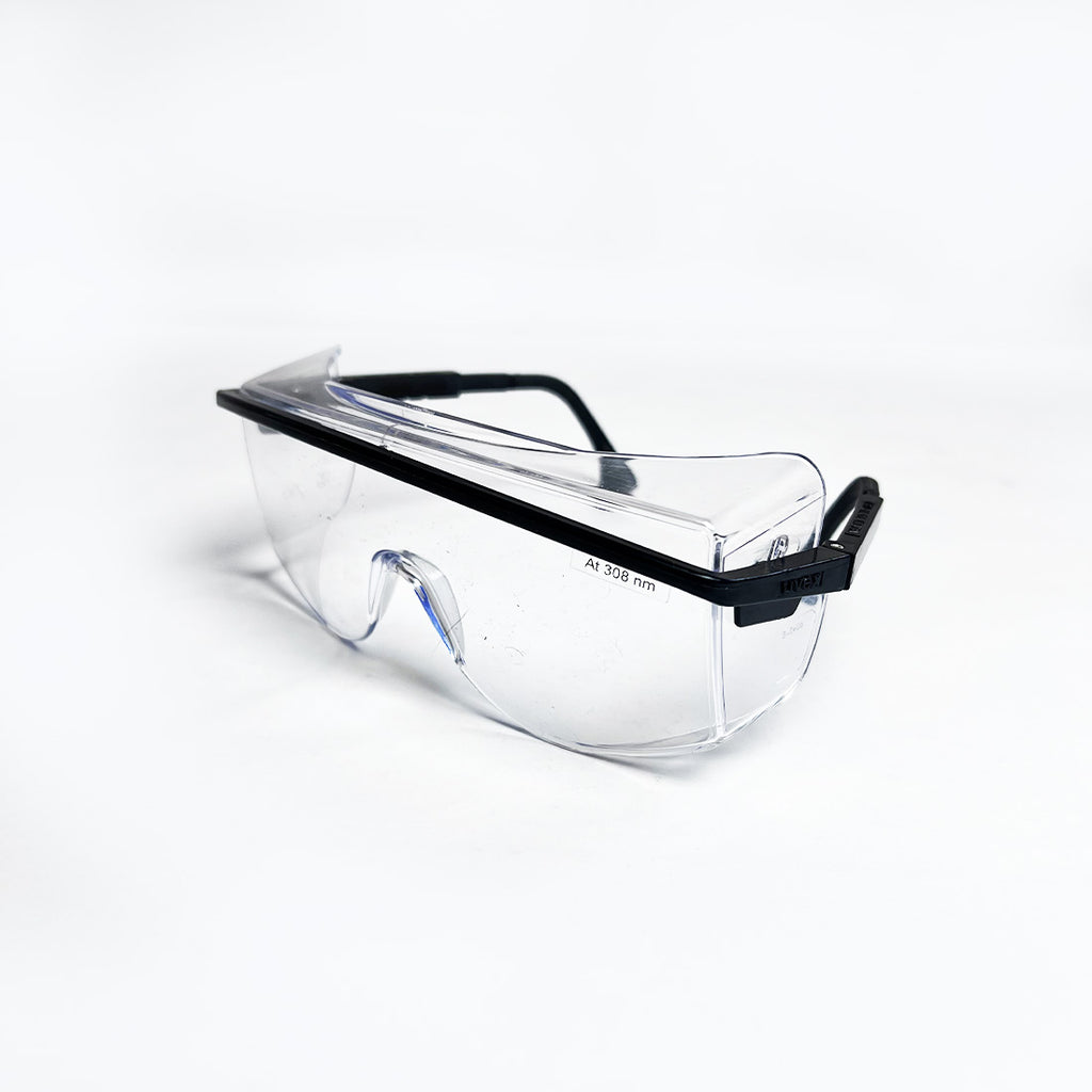 Operator Safety Glasses Eyewear 308 nm @ OD7 Clear Lens Uvex Black Frame