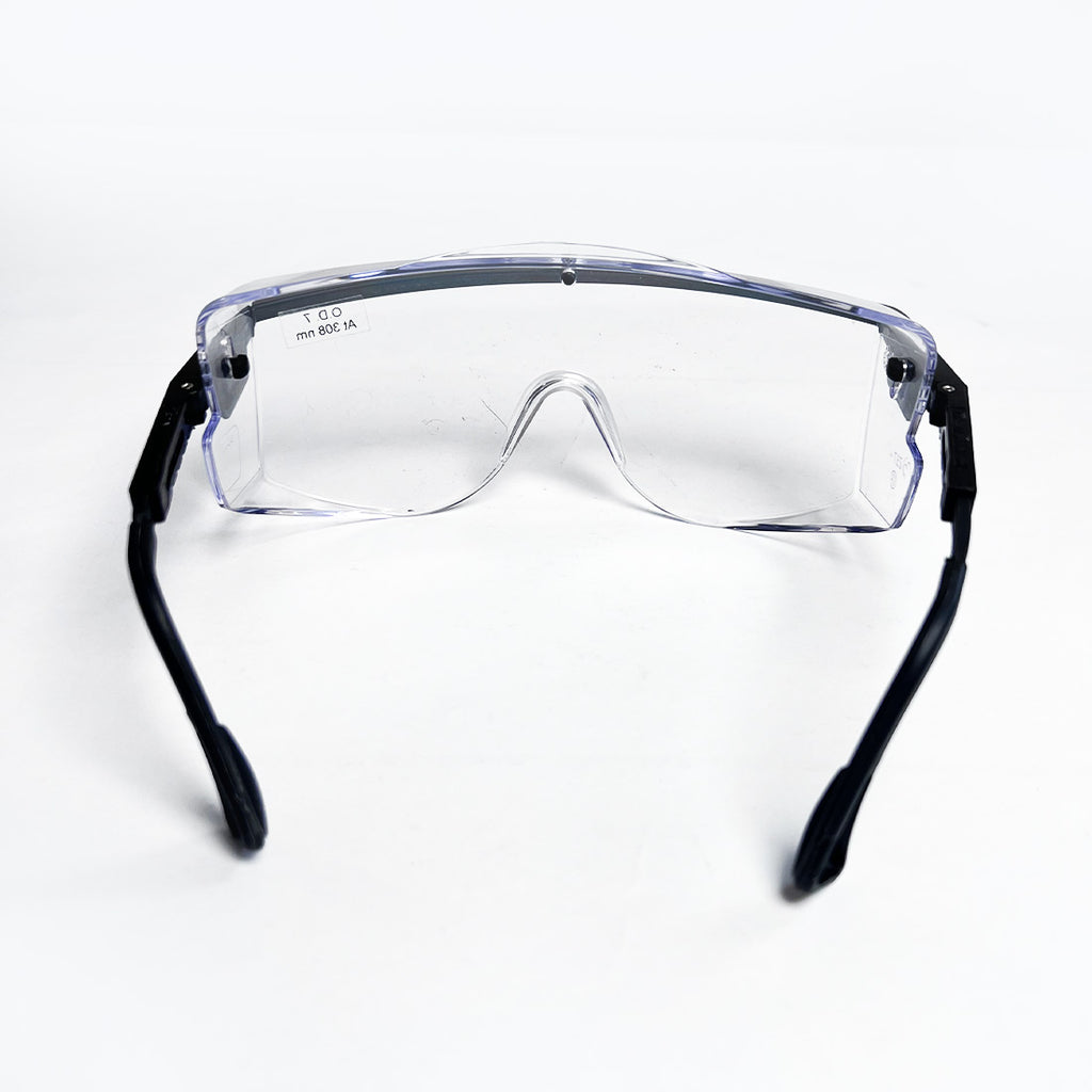 Operator Safety Glasses Eyewear 308 nm @ OD7 Clear Lens Uvex Black Frame