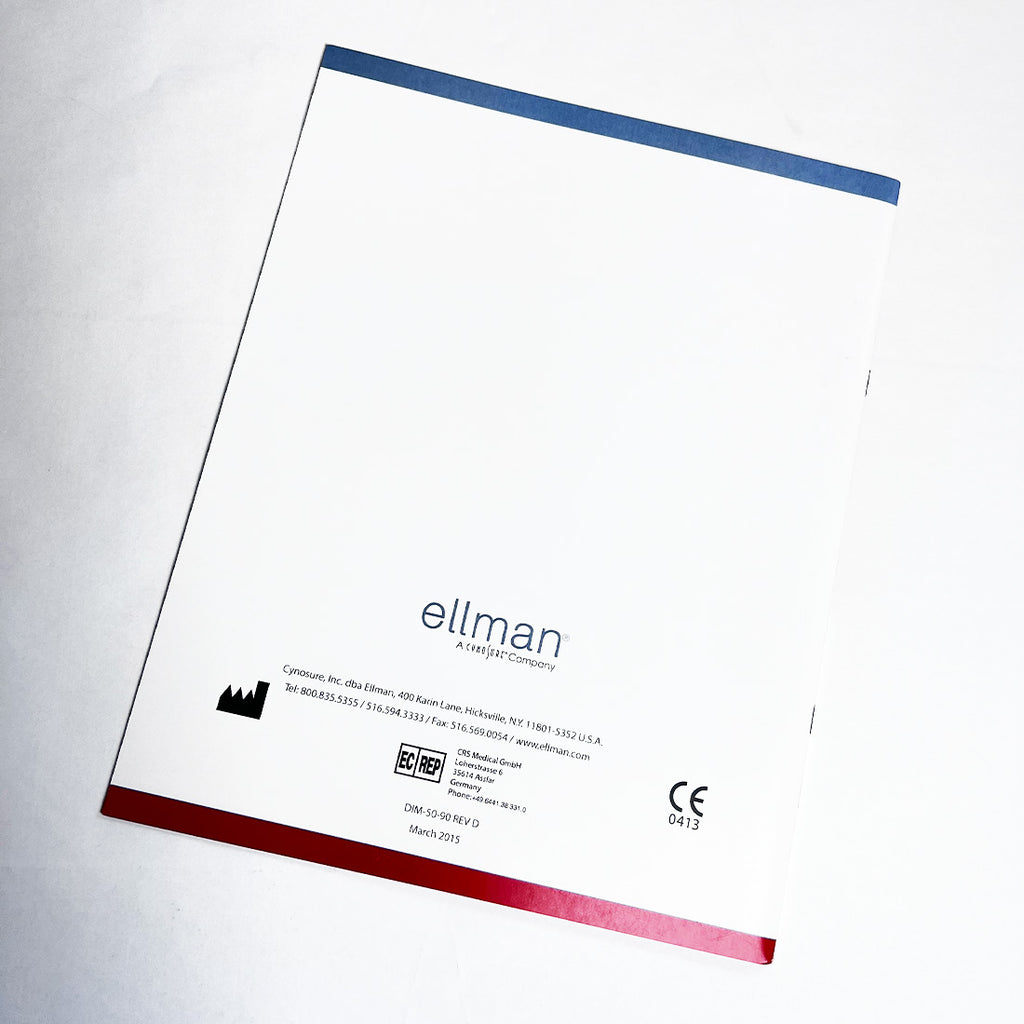 Ellman Sandstone Medley Laser Erbium YAG Handpiece Operator Instruction Manual