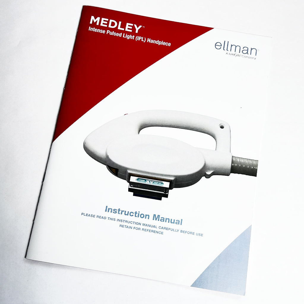 Ellman Sandstone Medley Laser IPL Handpiece Instruction Manual User Guide