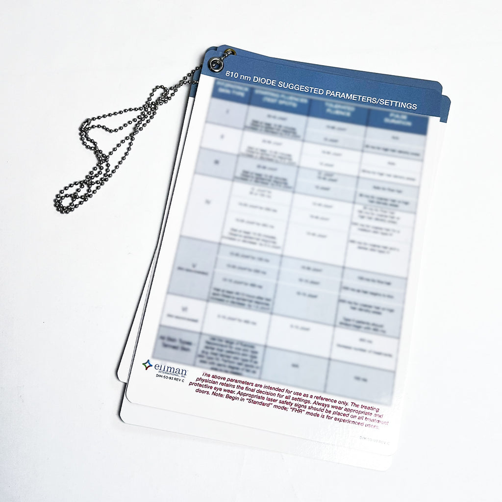 Ellman Sandstone Medley Laser Parameter Settings 810 Diode Q-Switched Nd YAG CO2