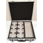 Hardshell Applicator Case Holds 8 RF Hand Pieces & Cables Die Cut Inserts