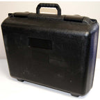 Black Hardshell Plastic Case Trunk 21in x 16in x 9in Snap Tight Latches