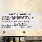Lumina Power 220V Power Supply CCPF-38000 - Dump Fault - Sold for Parts As-Is